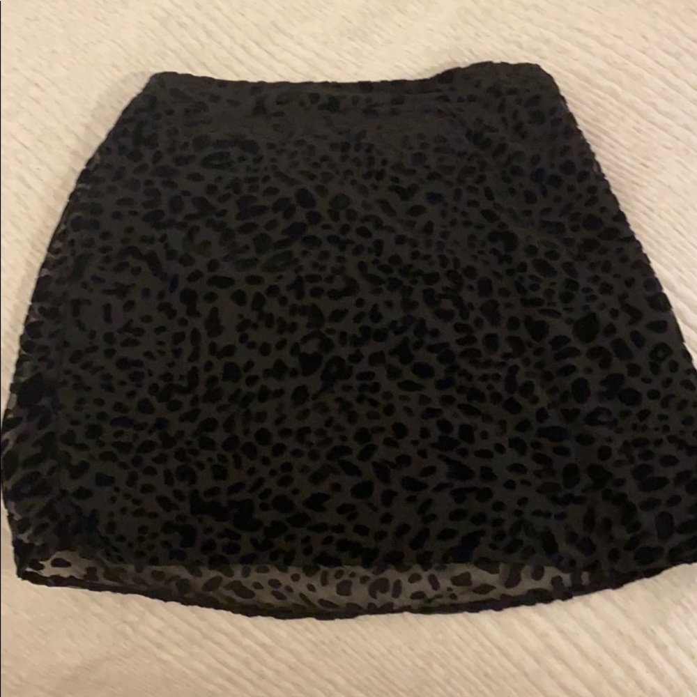 Black cheetah print skirt from south moon under